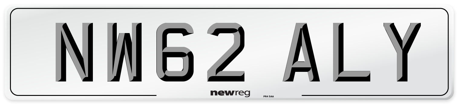 NW62 ALY Number Plate from New Reg